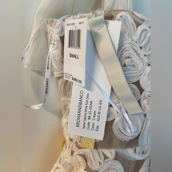 NWT Bronx and Banco Sabrina White Midi Dress Size AU 8/US 4 - Picture 5 of 16